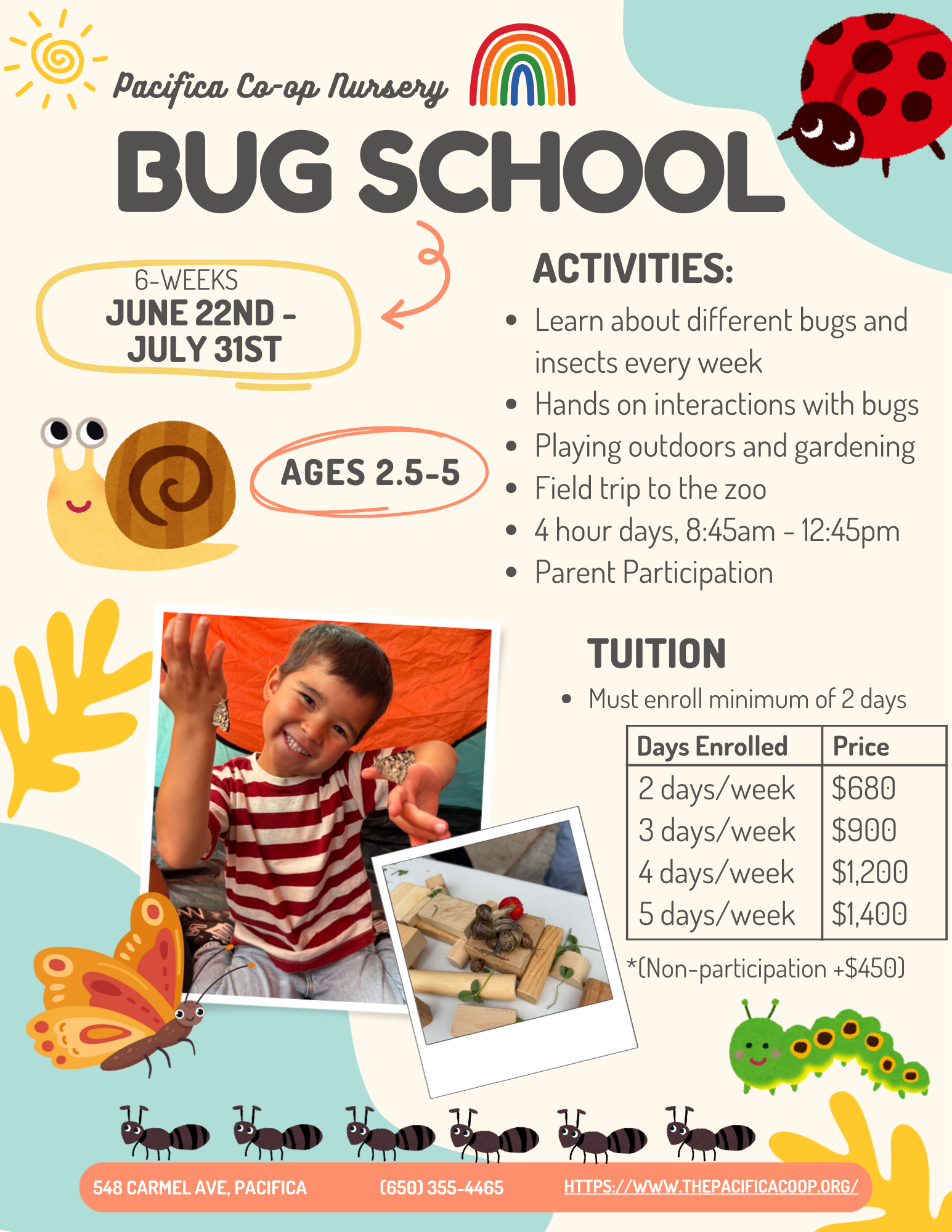 Bug School 2026 Flyer